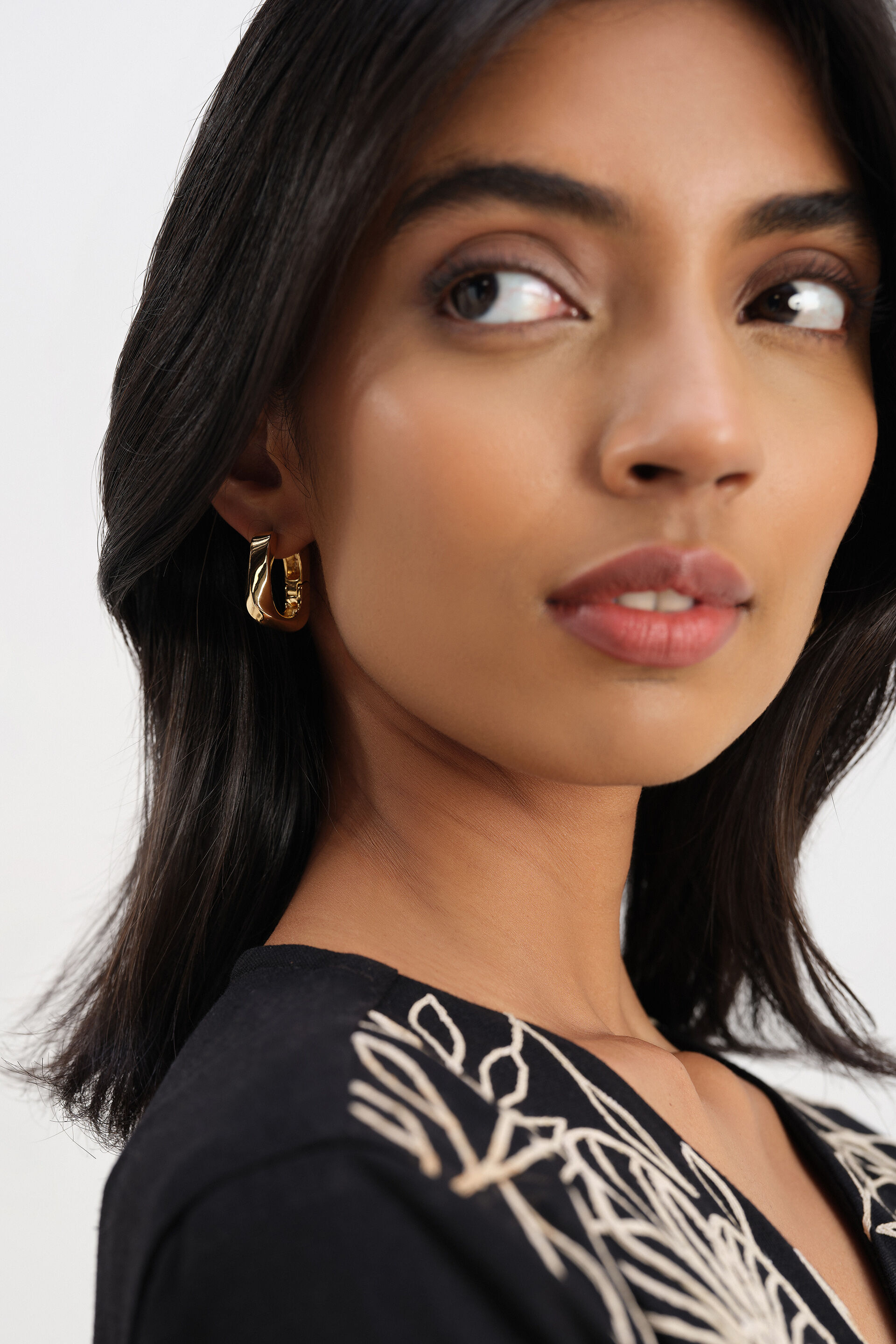 Geometric Hoop Earrings, , image 4